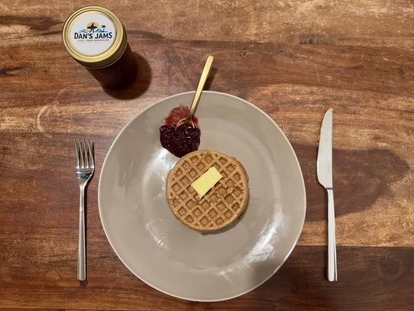 Waffles with Dan's Jams